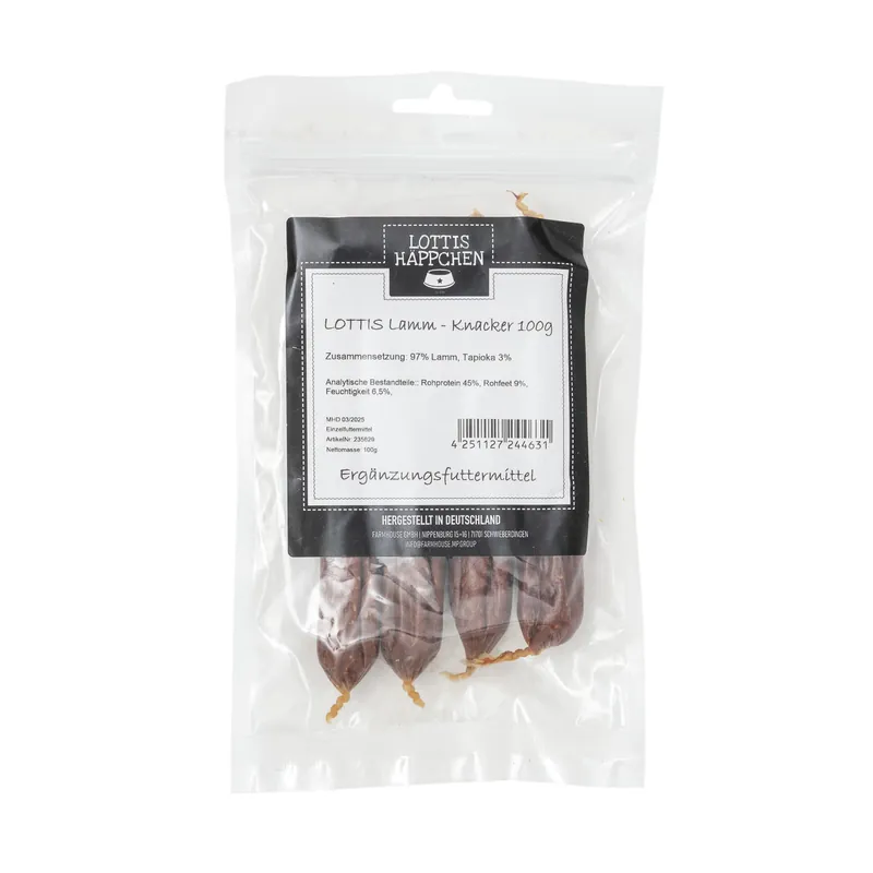 LOTTIS HÄPPCHEN Lamm-Knacker 100 g Angebot